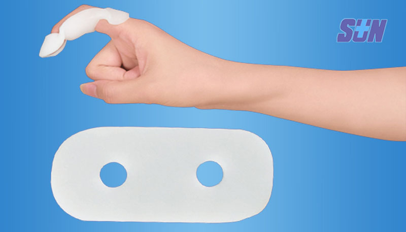 Medical thermoplastic orthopedic phalangeal joints trigger finger splint